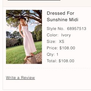 Free People Dressed For Sunshine Midi